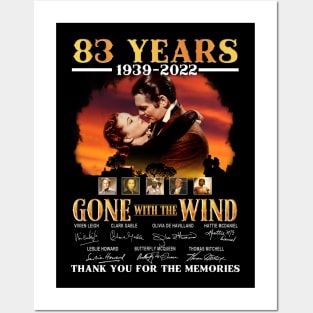 82 years 1039 2021 gone with the wind thank you for the memories Posters and Art